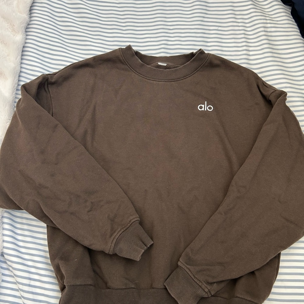 ALO Yoga Brown Sweatshirt